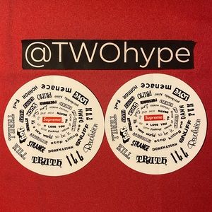 2 Supreme Spiral Stickers (SS21)